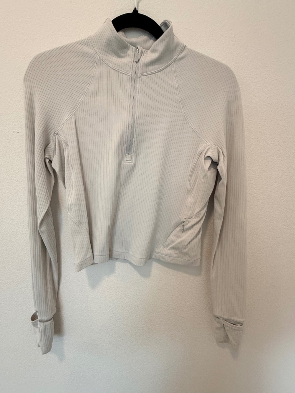 Lululemon It's Rulu Ribbed Cropped Half Zip